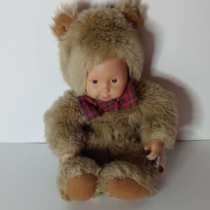 Anne Geddes Baby Bear Plush Doll Vintage